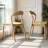 Burlywood Solid back side Chair(Set of 2)