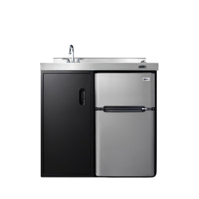 Summit Appliance All-In-One 3.2 Cubic Feet Freestanding Mini Fridge with Freezer