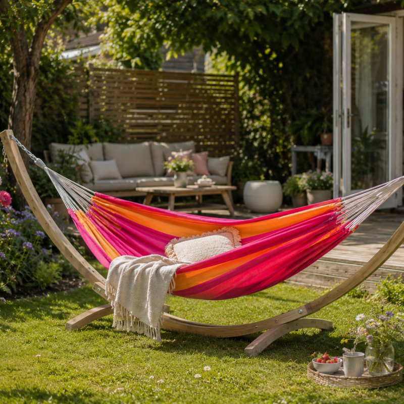 Santana Hammock, Pink/Orange
