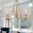 Vermehr 13.63"H Gold-Color Metal Ceiling Light with Rattan Shades