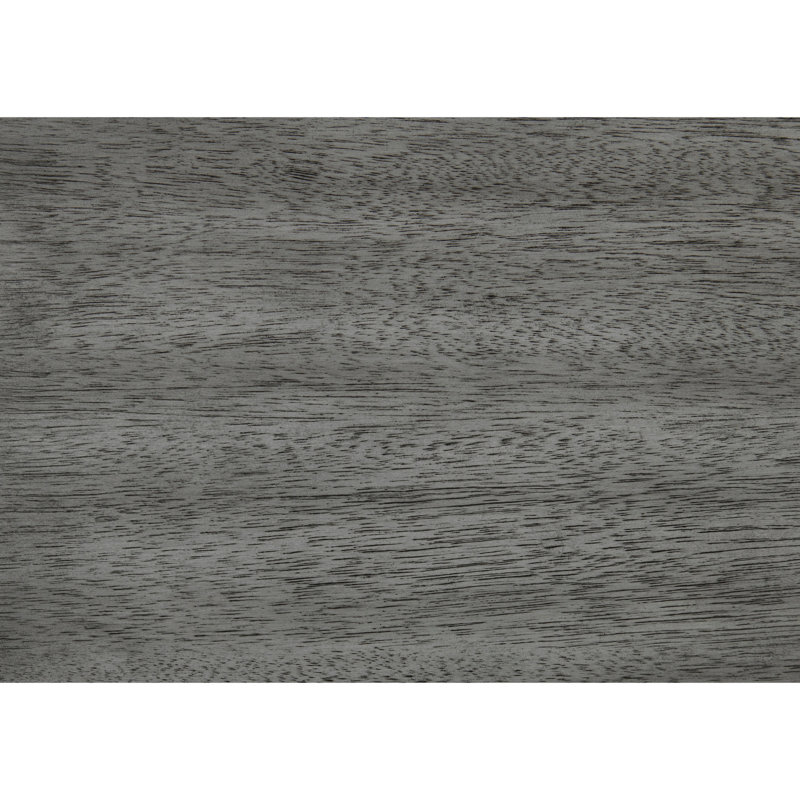 Table de chevet de chambre à coucher en gris avec 2 tiroirs - Sensation de bois rustique