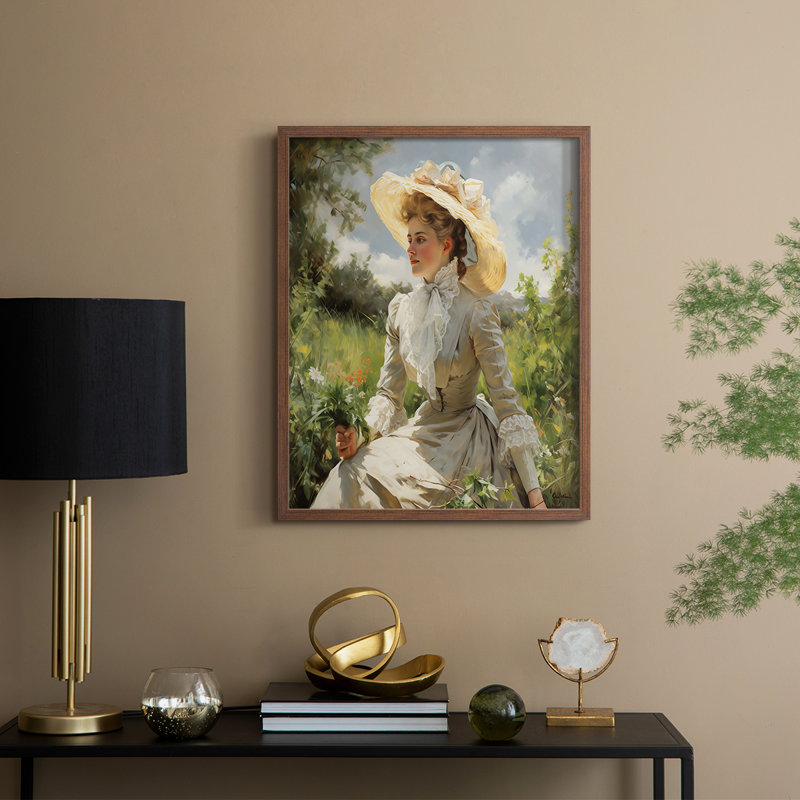 WOMEN Series DCCCXXX Framed Print - Solid Wood, Walnut, 15" H x 12" W