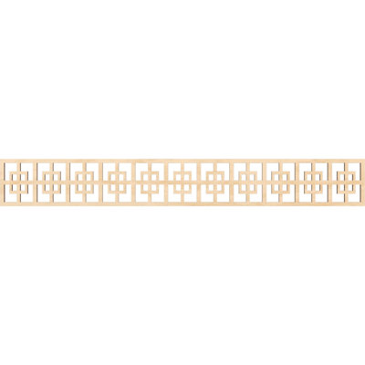 46 1/4"W x 6"H x 1/4"T Cambridge Fretwork Moulding, Birch