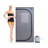 Portable Black Full Size Steam Sauna Tent–personal Home Spa, With Steam Generator, Remote Control, Foldable Chair, Pvc Pipes-113397440