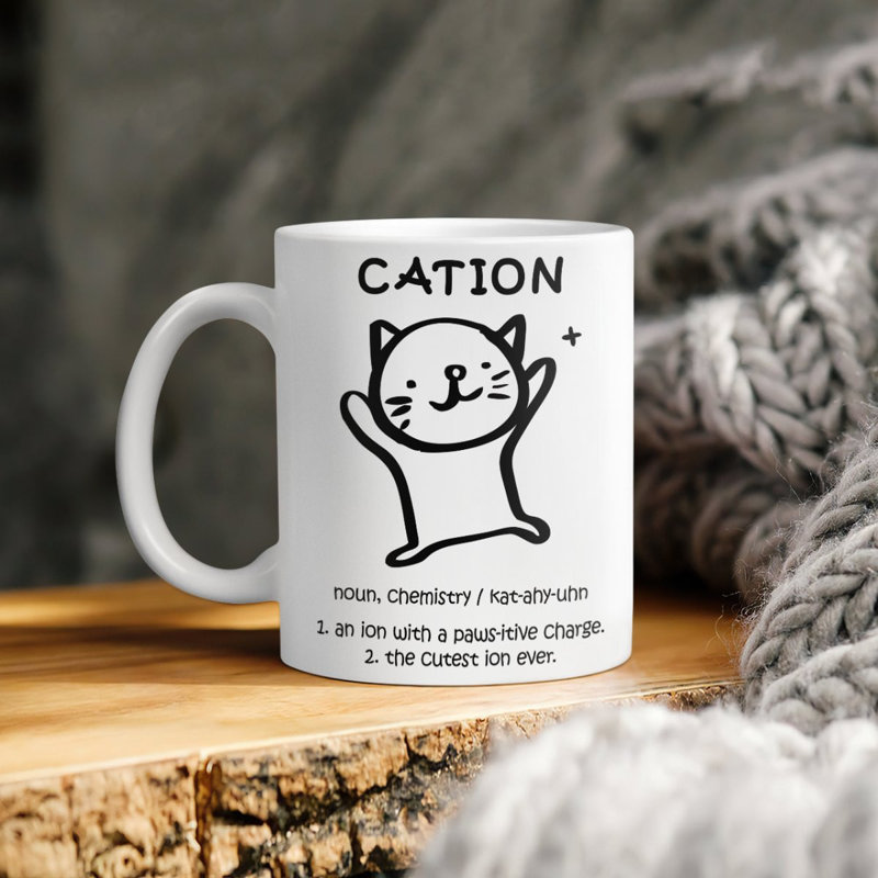 Cation Definition Ion Paws-itive Charge Mug