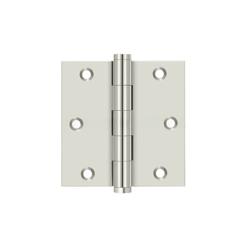 102'' x 102'' Butt Bearing Hinge, Polished Nickel