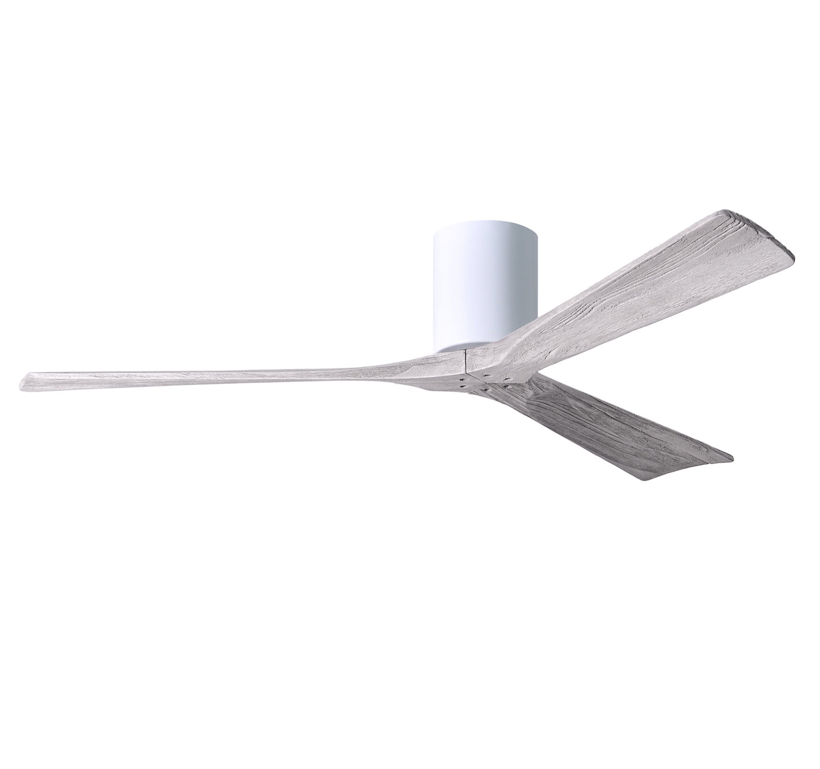 Olivier Ceiling Fan, Gloss White, 60", Barn Wood Tone