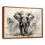 Elegant Elephant In Motion - Elephant, reproduction sur toile encadrée-1757774808-1811696586