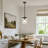 Levona 1-Light Pendant Light with Seed Glass for Kitchen Island (Matte Black Finish)-308024907
