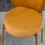 Ensemble de salle à manger 5 pièces Amoa: table ronde blanche et 4 chaises-2143560435