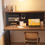 Bureau d'écriture rectangulaire en bois massif brun noisette-118331839