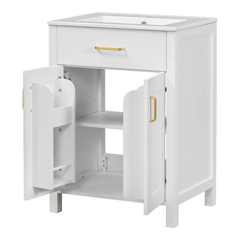 Pelaga 24"Bathroom Vanity Combo With Ceramic Sink