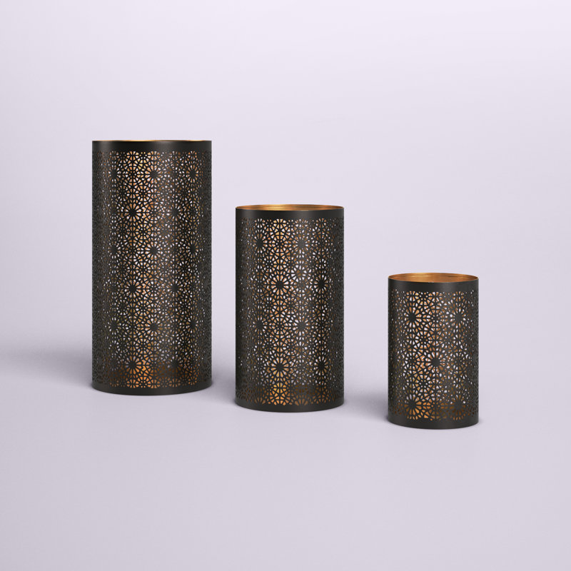 Ensemble de 3 ouragans en acier inoxydable