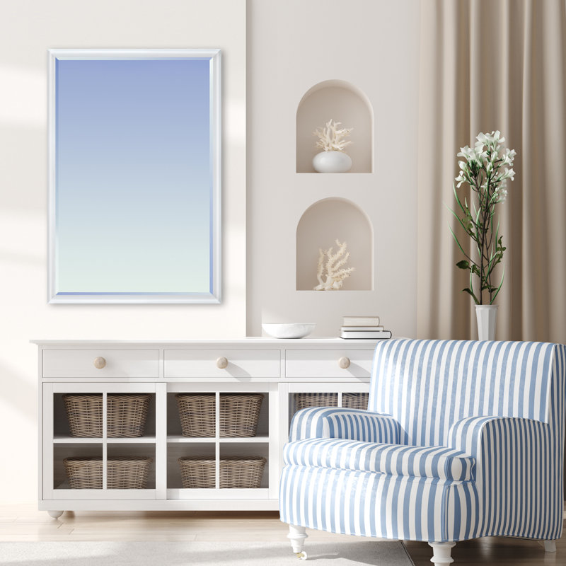 Miroir mural Emica, Blanc