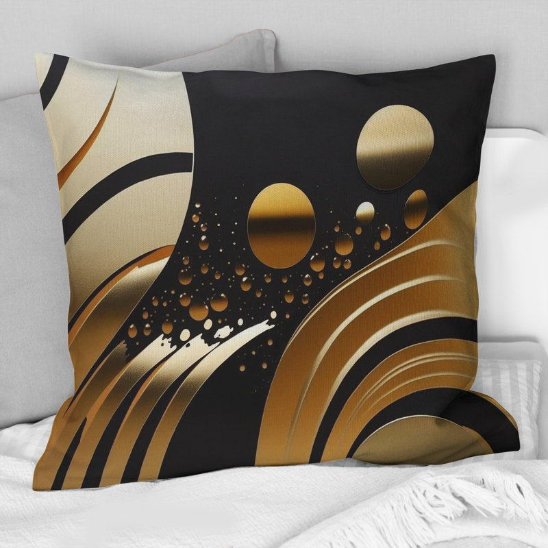 Coussin Golden Circular Universe IV - Abstract