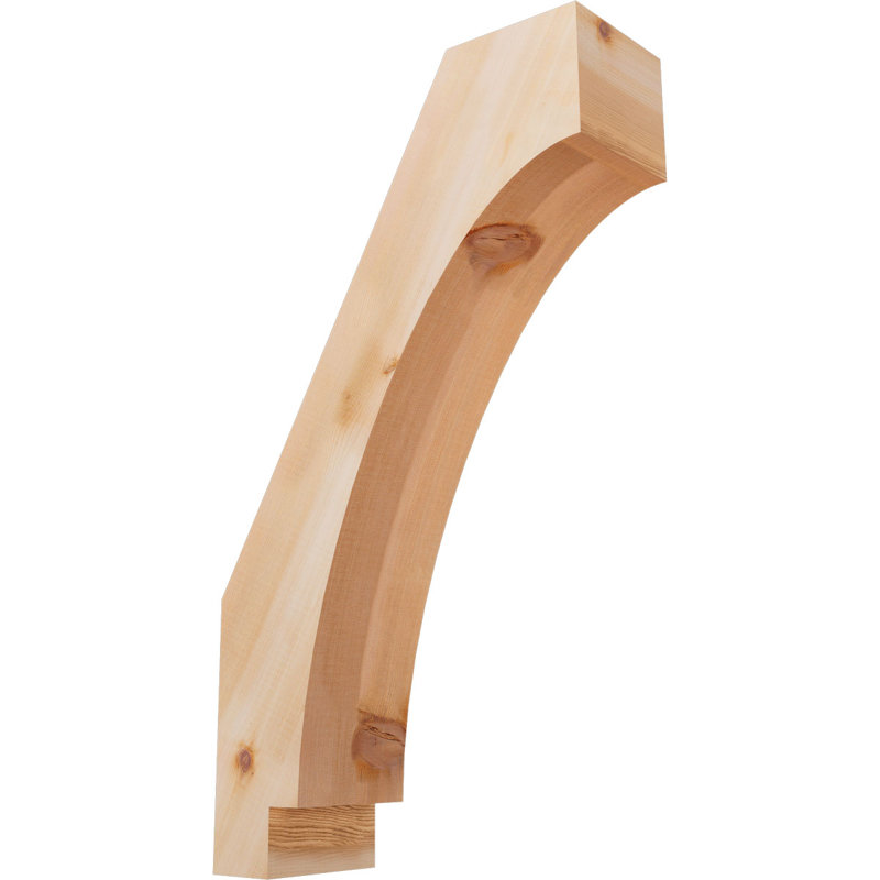 Imperial Knee Brace, Western Red Cedar, Smooth, 28" H x 5.5" W x 16" D