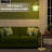 66" Brushed Gold Glass Floor Lamp - Green Ribbed Shade Pedal Switch 3000K LED Bulb Included