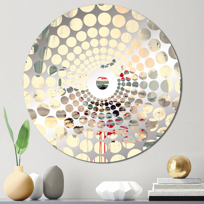 Gracely - Miroir décoratif à cercles concentriques, 23,6 po x 23,6 po
