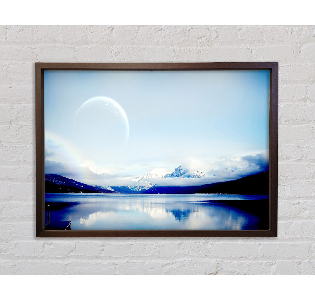 Planet Landscape - Einzelner Bilderrahmen Kunstdrucke auf Leinwand