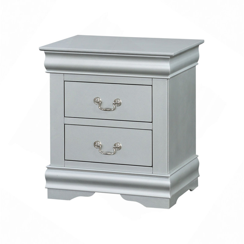 Table de chevet Louis Philippe III, Argent