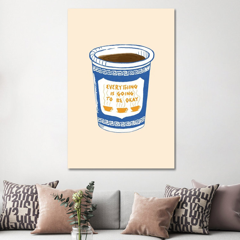 «Everything Is Going To Be Okay» par Chromoeye - impression sur toile tendue, H 60 po x l 40po x P 1,5 po