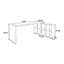 Bureau de direction en bois massif noir en forme de L-1041438510-1041438498