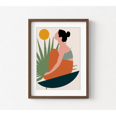 «Lydia Peace + Force I» par Alonzo Saunders, impression d'art de yoga minimaliste, impressions d'art encadrées de yoga, affiches d'art de yoga, décor de studio de yoga