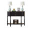 Console noire en bois massif