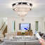 Plafonnier encastré 16 "Crystal Chandeliers