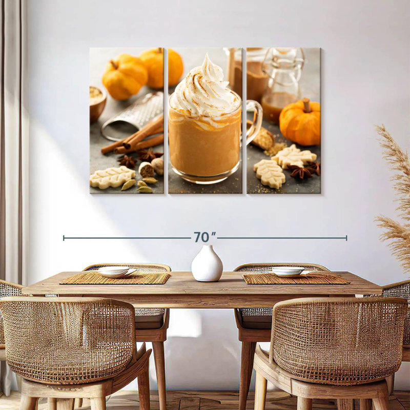 Yarlin Pumpkin Latte, 36" H x 57" W