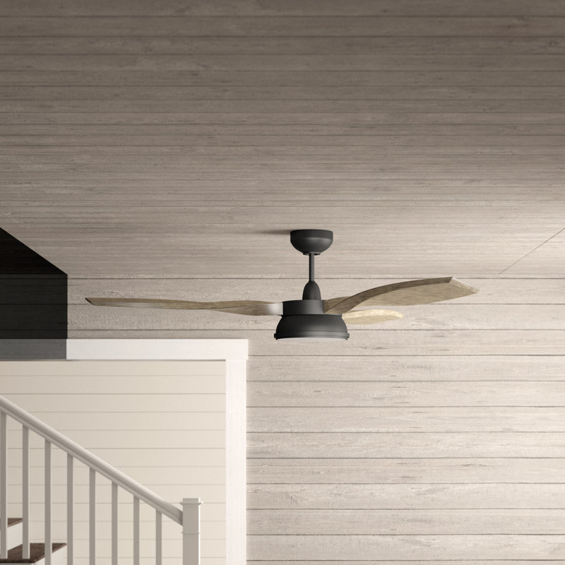 Ventilateur de plafond standard à 3 pales de 57 po avec télécommande et ensemble d'éclairage inclus Destin