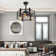 19" Flush Mount Caged Ceiling Fan with Remote, Reversible Low Profile Ceiling Fan without Light Bulb