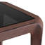Side Table Quentin Oxidized Look Black Glass