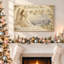 Art mural rétro sur toile de Noël-2000001024