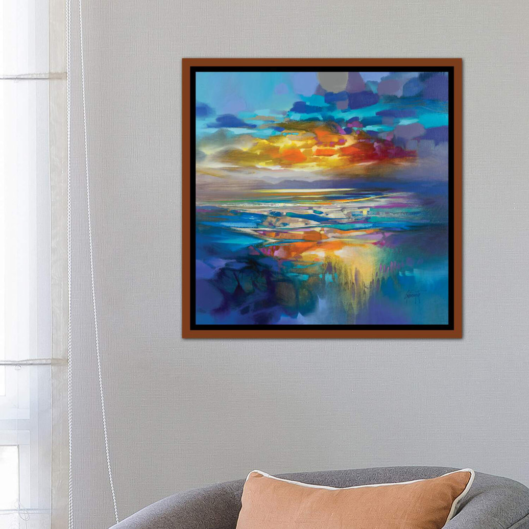 " Liquid Cyan " by Scott Naismith East Urban Home 