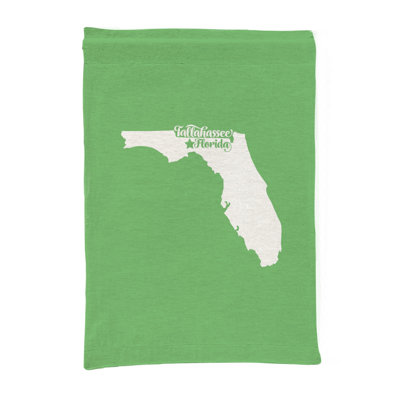 Douce maison Tallahassee — Silhouette de l'État de Floride — Tapisserie murale tissée portrait