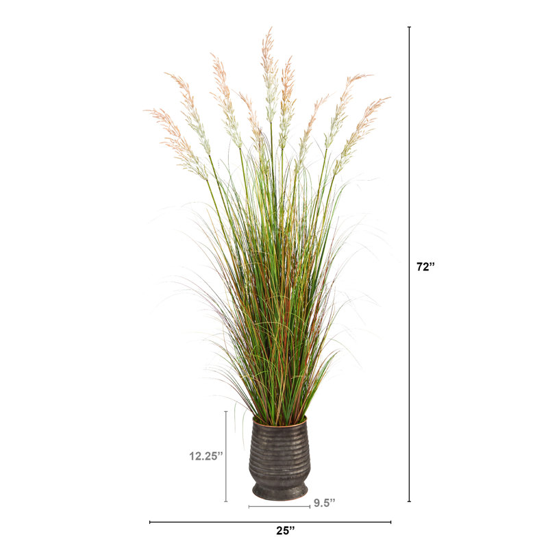Herbe artificielle 72 po en pot