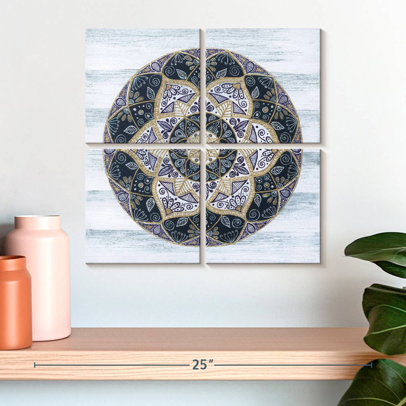 Mandala côtier Kerner II, H 18 po x l 18 po