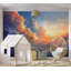 Murale paysage pelez et collez - Coucher de soleil dans les nuages-1796734780
