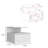 Floating Nightstand Flopini, One Drawer, White Finish-1572835747