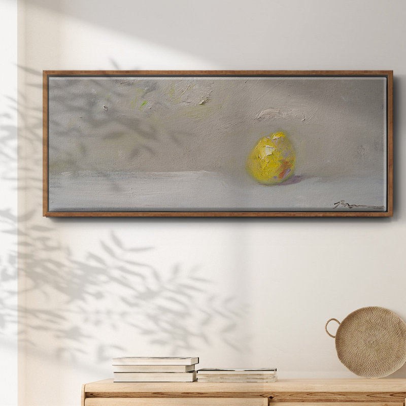 LemonLime- Framed Canvas, 12" H x 30" W
