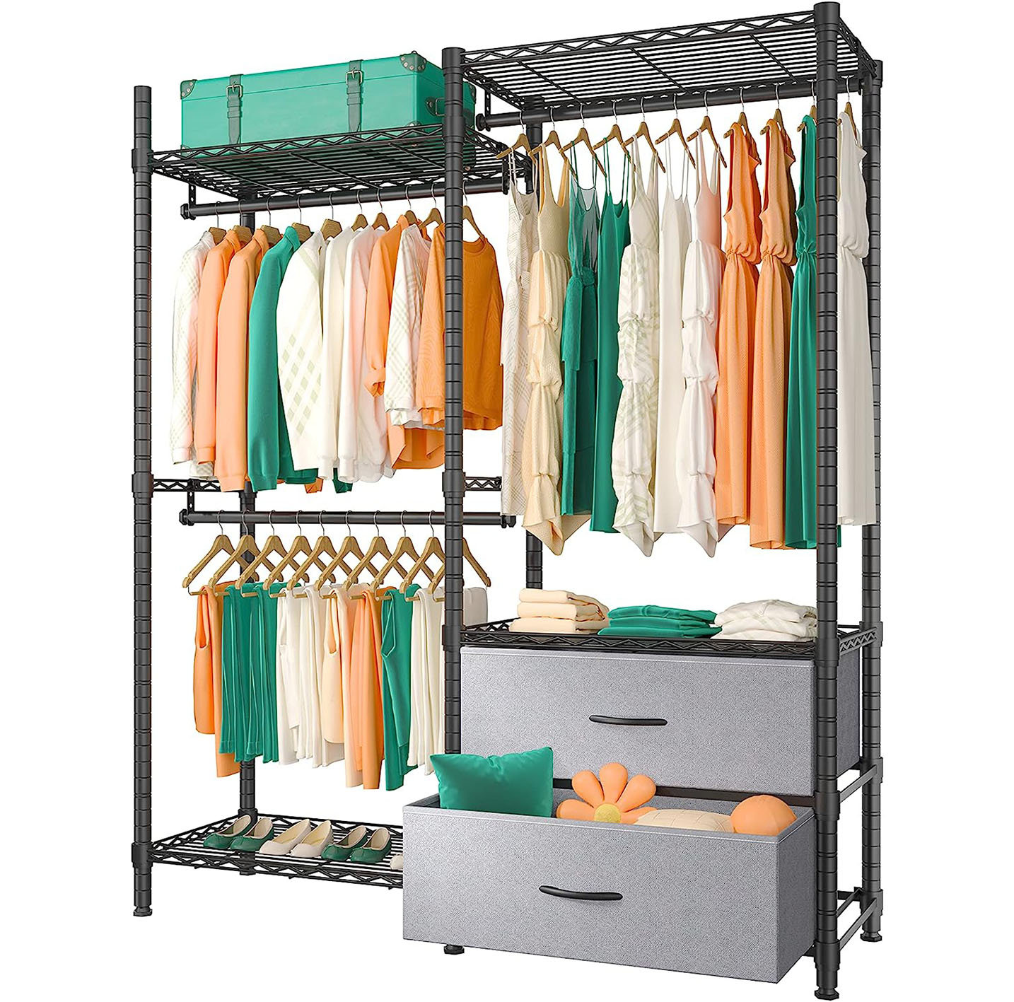 48'' - 91.9686'' Closet System (Can Be Cut To Fit)