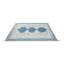 Tapis en laine noué à la main en bleu / gris-70178425