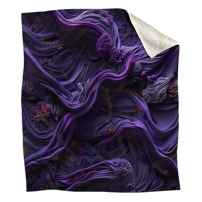 Couvertures tourbillons mauves complexes