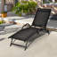 Chaise longue inclinable en acacia Billett