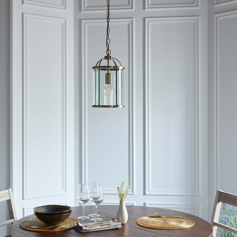 Bearse 1 - Light Lantern Pendant, Antique Brass