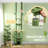 Green Floor-to-Ceiling Cat Tree 89"-100", Climbing Tower with Grooming Post, Condo & Hammock
