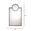 Keystone Rectangle Leather Framed Wall Mirror-750542725