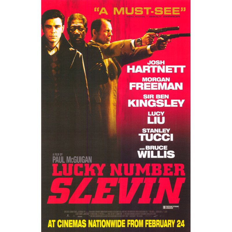 Lucky Number Slevin, H 18 po x l 12 po
