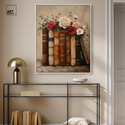 Bibliothèque Bouquet II sur toile Glam Farmhouse Art par Art Remedy